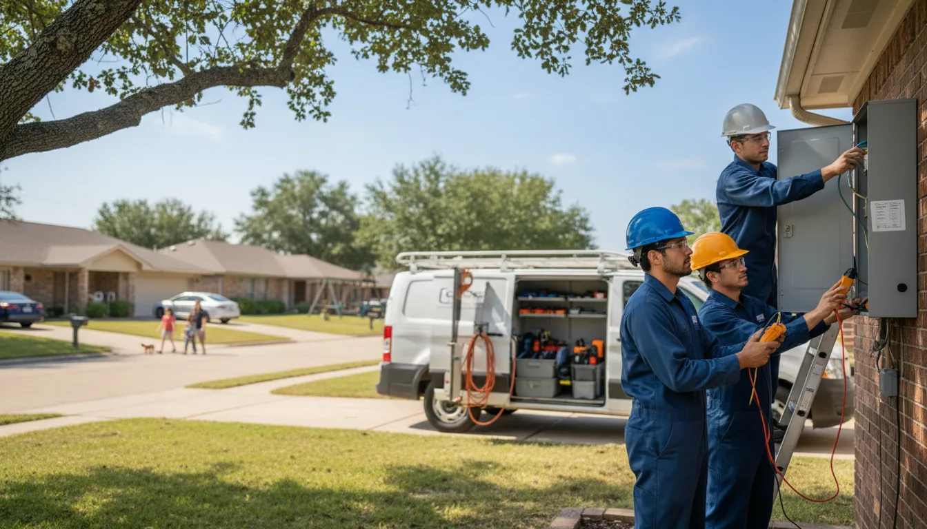 Certified electrician providing emergency electrical services in Smithville, TX